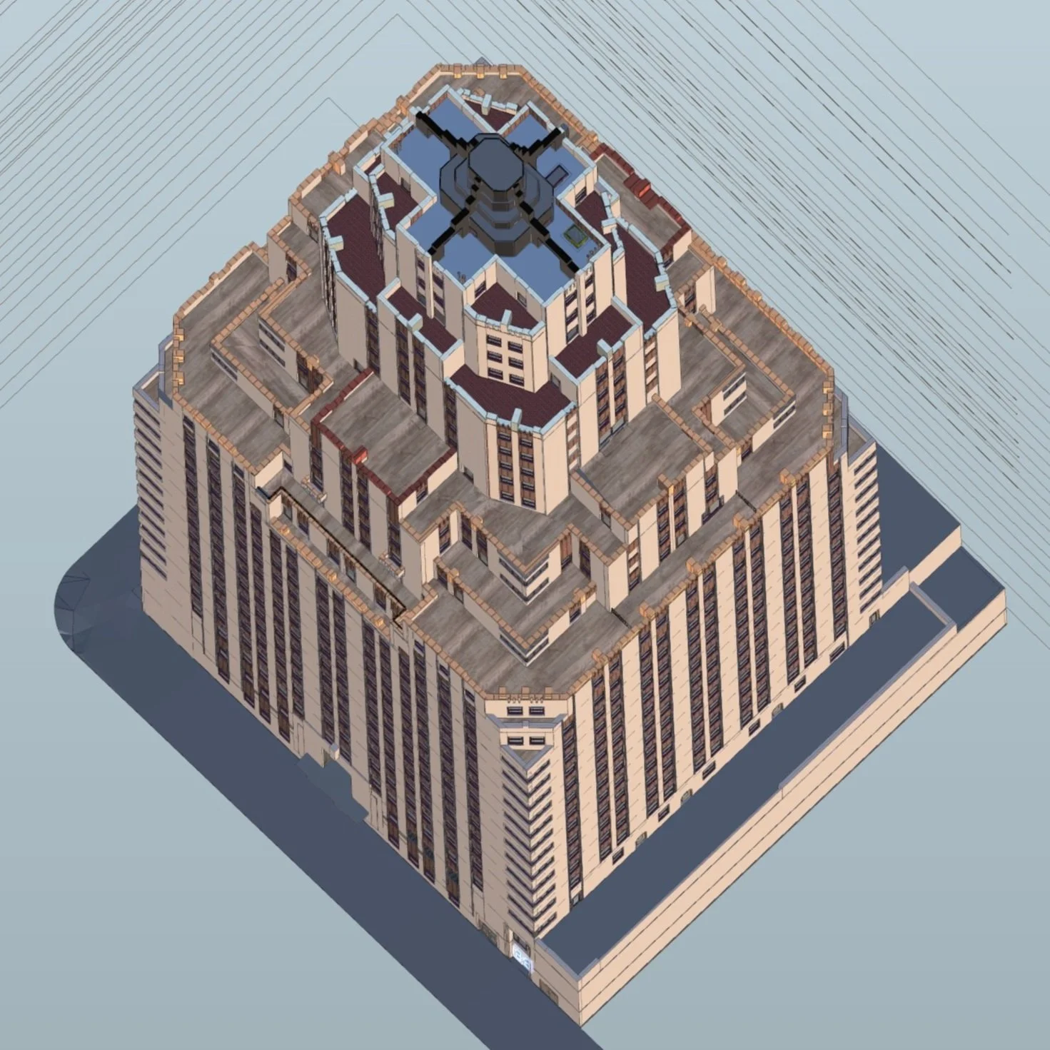 Art Deco Skyscraper — Scan2Plan®